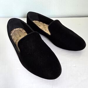 Birdies The Starling Shoe Slippers Women's 8 Black Velvet Comfort Casual Preppy